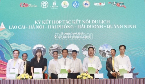Ký kết hợp tác du lịch 5 tỉnh: Lào Cai, Hà Nội, Hải Dương, Hải Phòng và Quảng Ninh
